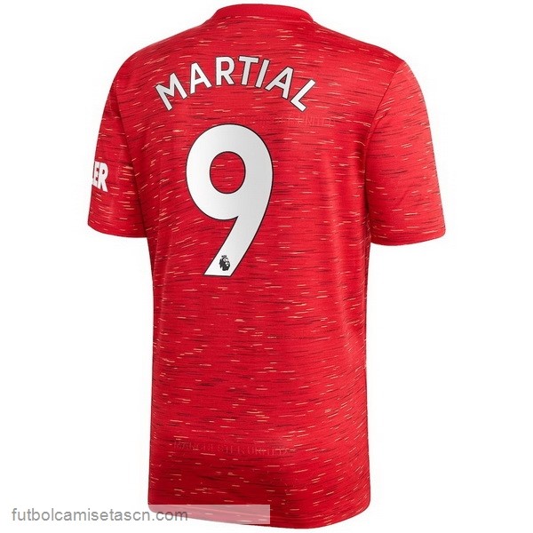 Camiseta Manchester United NO.9 Martial 1ª 2020/21 Rojo